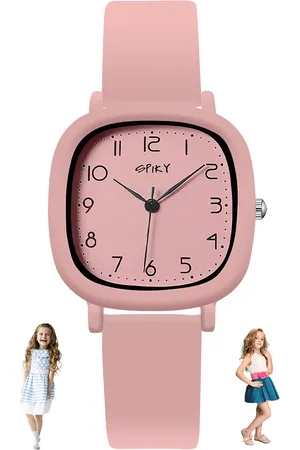 Spiky Kids Square Dial Analogue Watch SPKEVA19_PNK