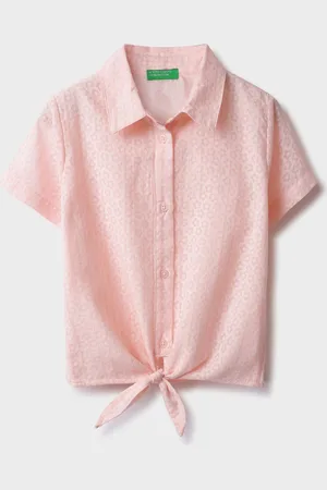 Benetton Girls Classic Micro Ditsy Printed Casual Shirt