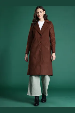 DressBerry Notched Lapel Collar Longline Overcoat