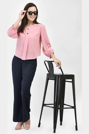 FUTURO REMOTO GIOIELLI Women Solid Round Neck Top