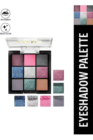 Lakme 9 Blendable Shades Ultimate Glam Eyeshadow Palette 11.7g - Shimmer & Smoke