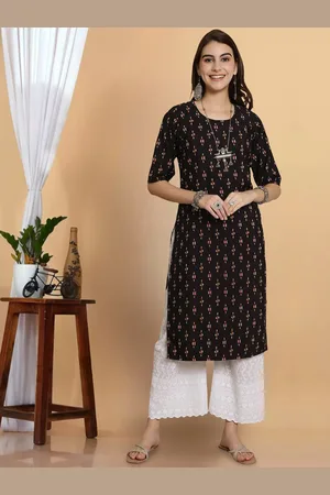 7Threads Women Floral Printed Thread Work Floral Crepe Anarkali Kurta