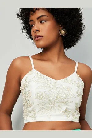 Max Collection X Kalki Women Embroidered Crop Top