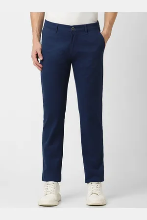 Peter England Men Slim Fit Regular Trousers