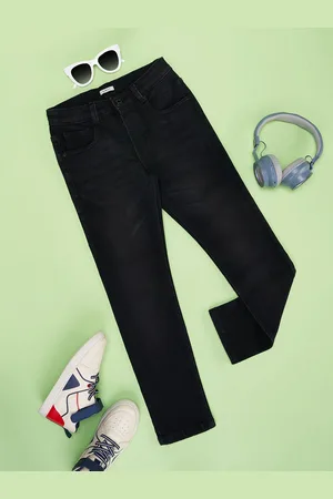 Pantaloons Boys Slim Fit Clean Look Cropped Jeans