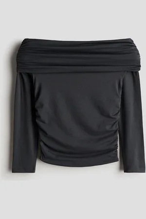 H&M Girls Off-The-Shoulder Jersey Top