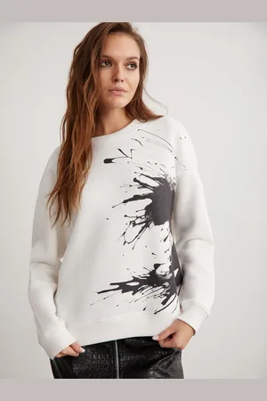 Grimelange Women Abstract Printed Sweatshirt