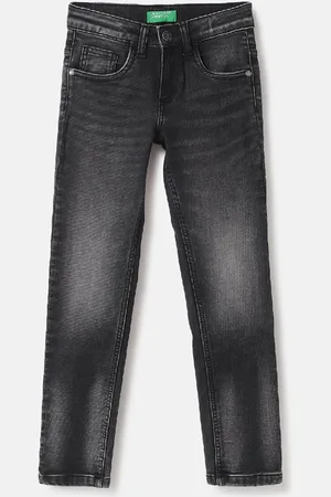 Benetton Boys Slim Fit Heavy Fade Jeans