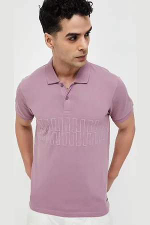 Lifestyle Men Checked Polo Collar T-shirt