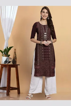 7Threads Women Floral Crepe Anarkali Kurta