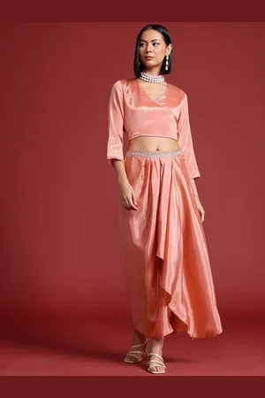 all about you Embroidered Detail Wrap Ethnic Co-ords