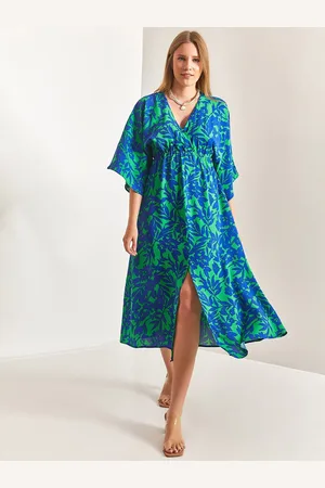 Bianco Lucci Women Floral Printed Flared Sleeves A-Line Dress