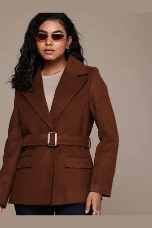 Roadster The Life Co. Notched Lapel Collar Overcoat Comes With A Belt