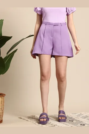Mast & Harbour Women Pintuck Detailed Shorts