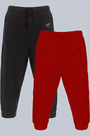 KiddoPanti Kids Pack Of 2 Pure Cotton Joggers