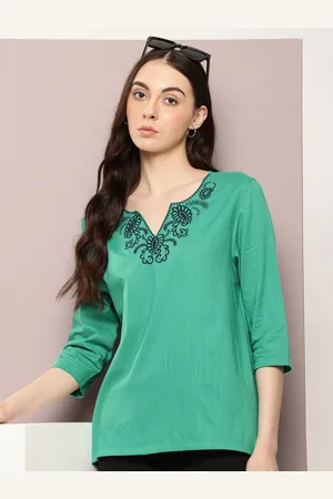 Kook N Keech Embroidered Longline Top