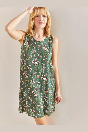 Bianco Lucci Floral Printed A-Line Dress
