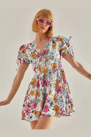 Bianco Lucci Women Floral Printed Fit & Flare Dress