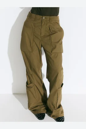 H&M Women Cotton Cargo Trousers