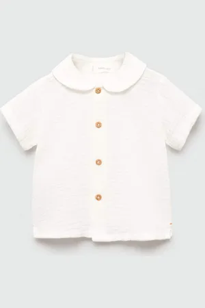MANGO Infants Pure Cotton Short Sleeves Casual Shirt