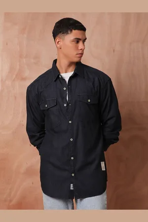 Roadster The Lifestyle Co Relaxed Fit Denim Casual Shirts