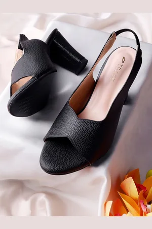 TRASE Block Heeled Peep Toes