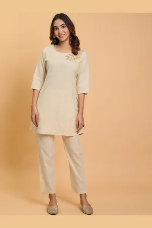Kalini Floral Embroidered Tunic With Trousers