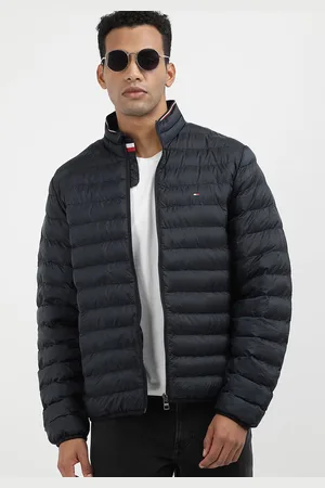 Tommy Hilfiger Men Solid Mock Collar Puffer Jacket
