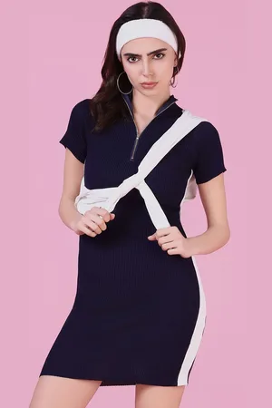 SHOWOFF Solid Bodycon Dress