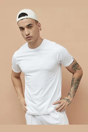 Lifestyle Men Dry Fit Abstract Printed Round Neck T-shirt