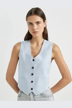 DeFacto V-Neck Woven Waistcoat