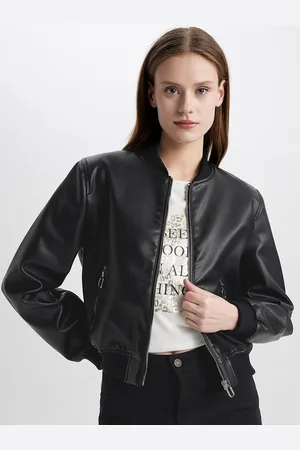 DeFacto Women Crop Bomber Jacket