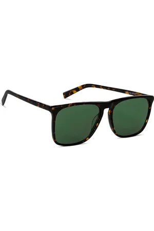 John Jacobs Full Rim Rectangle Sunglasses with UV Protected Lens 127290