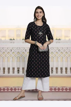 7Threads Women Floral Printed Sequinned Floral Crepe Anarkali Kurta