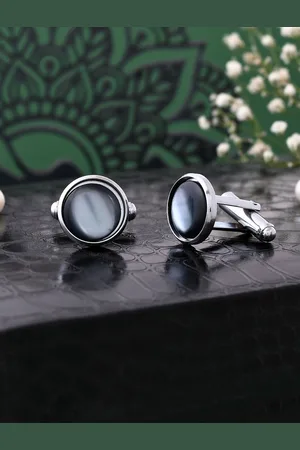 Voylla Men Woven Tie With Cufflinks Accessory Gift Set