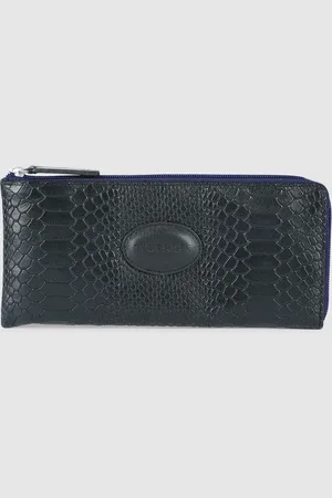 Hidesign Women Animal Textured Leather Zip Around Wallet