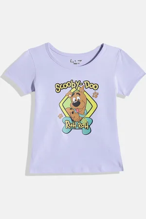 Eteenz Girls Scooby-Doo Printed Cotton T-shirt