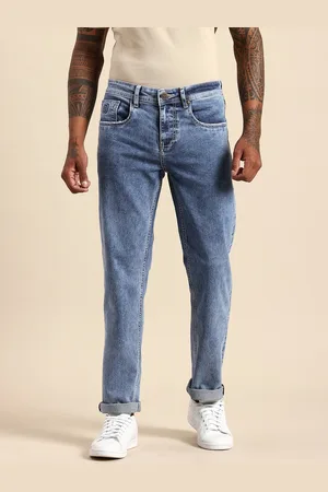 Being Human Men Straight Fit Heavy Fade Stretchable Jeans