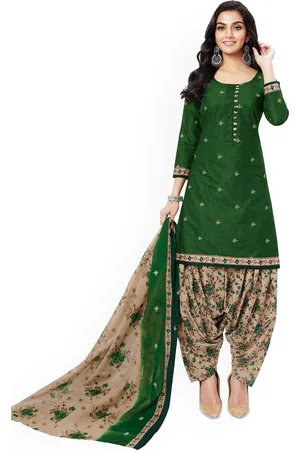 Miraan Floral Printed Pure Cotton Unstitched Dress Material