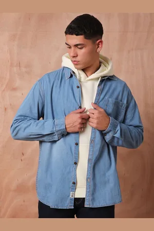 Roadster The Lifestyle Co Relaxed Fit Denim Casual Shirts
