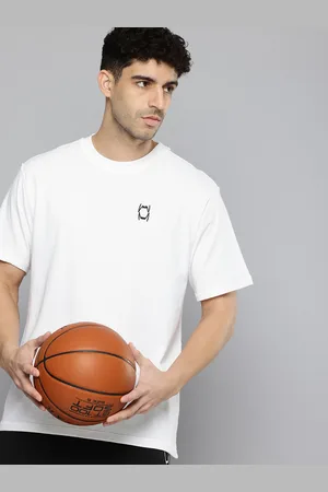 PUMA Pivot Drop-Shoulder Sleeves Pure Cotton Relaxed Fit Basketball Sports T-shirt