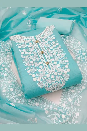 Ishin Embroidered Zari Unstitched Dress Material