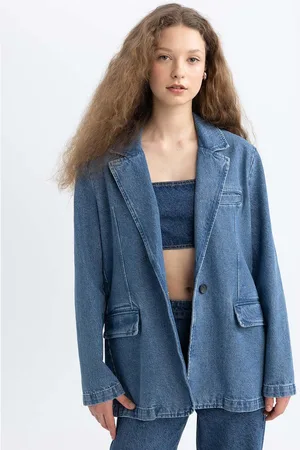DeFacto Women Washed Crop Quilted Jacket