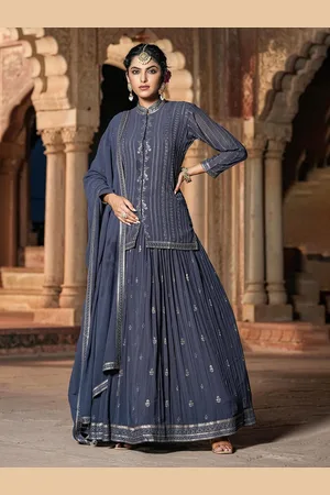 SCAKHI Embroidered Sequinned Ready to Wear Lehenga & Blouse With Dupatta