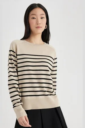 DeFacto Women Striped Pullover