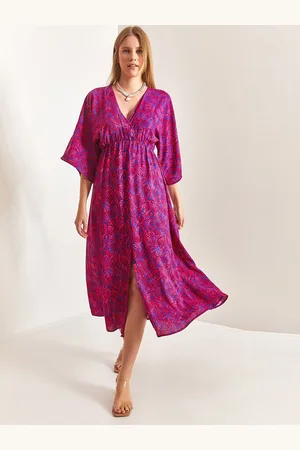 Bianco Lucci Floral Print Empire Midi Dress