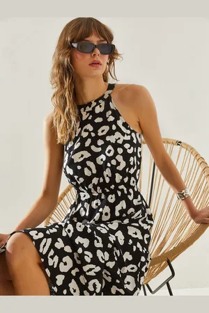 Bianco Lucci Floral Print Fit & Flare Dress