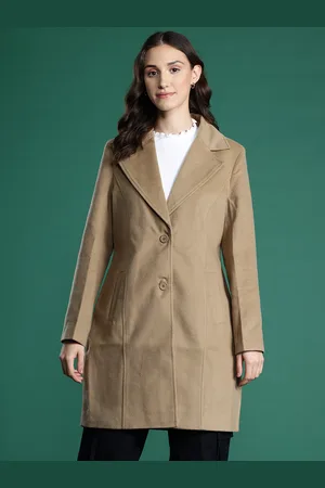 DressBerry Single-Breasted Longline Overcoat