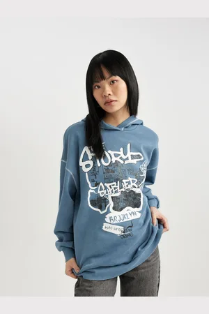 DeFacto Women Typography Printed Pullover