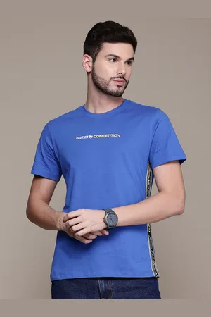 Nautica Men Brand Logo Printed Pure Cotton T-shirt